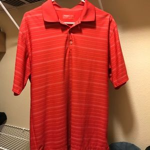 Orange Nike golf polo